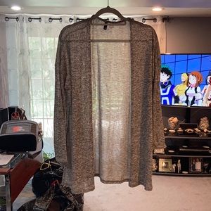 H&M Gray Open Front Lightweight Cardigan